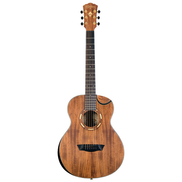 アコースティックギター Washburn Comfort G-55 Koa Mini Acoustic Guitar