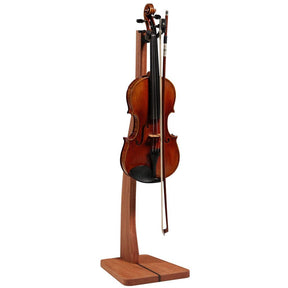 Handcrafted Solid Wood Violin/Viola Stand with Bow Holder