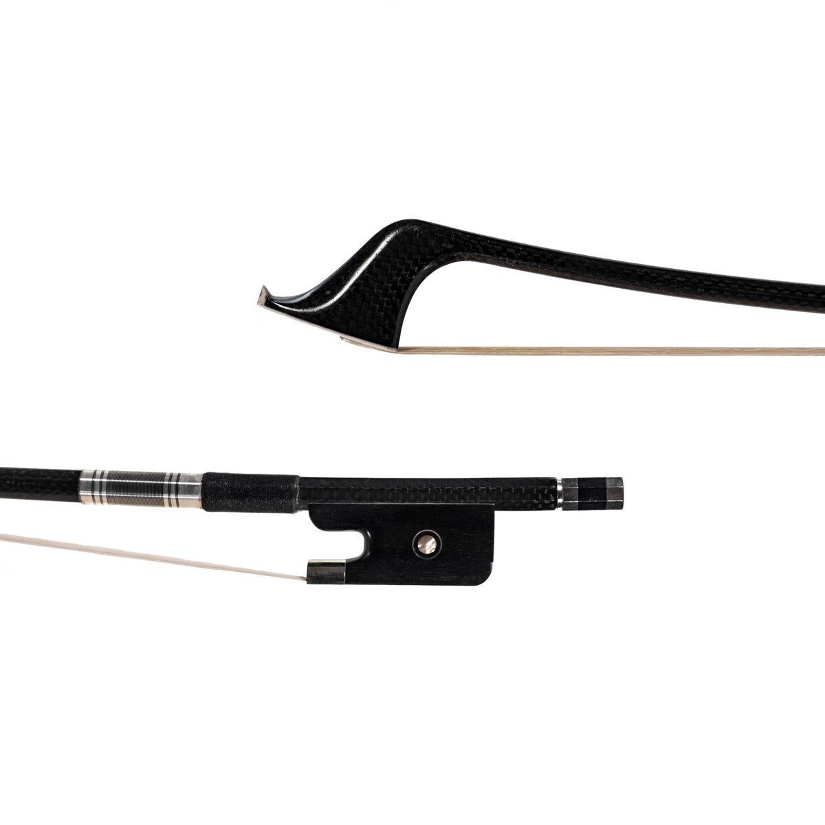 Fiddlerman Braided Carbon Fiber 3/4 Double Bass Bow - French