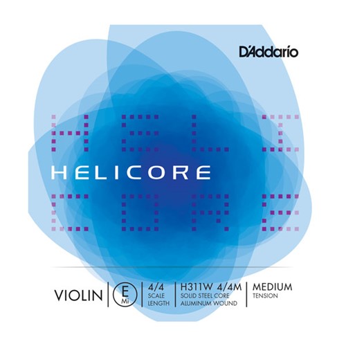 D'Addario Helicore Violin Single Aluminum Wound E String