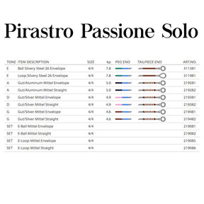 Pirastro Passione Solo Violin A String
