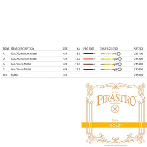Pirastro Gold Cello A String