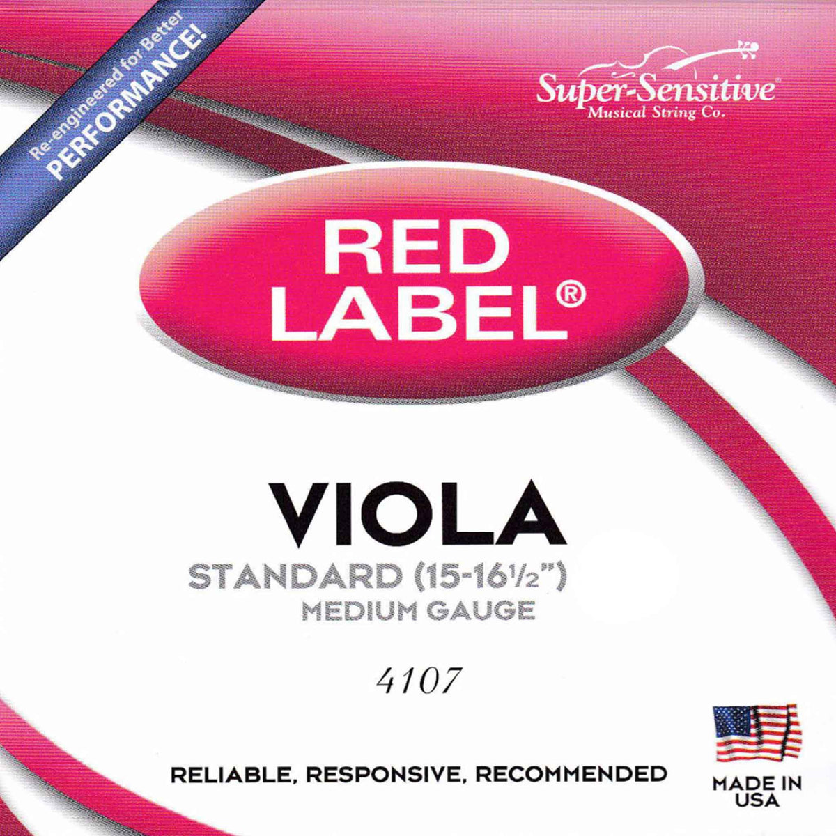 Red Label Viola A String Nickel