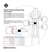 Wittner Finetune Geared Violin Peg Set